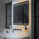 Espejo LED Cuadrado | Botones táctiles | Función antivaho | Temperatura de color ajustable - Reyze Seria Minimal Model 6